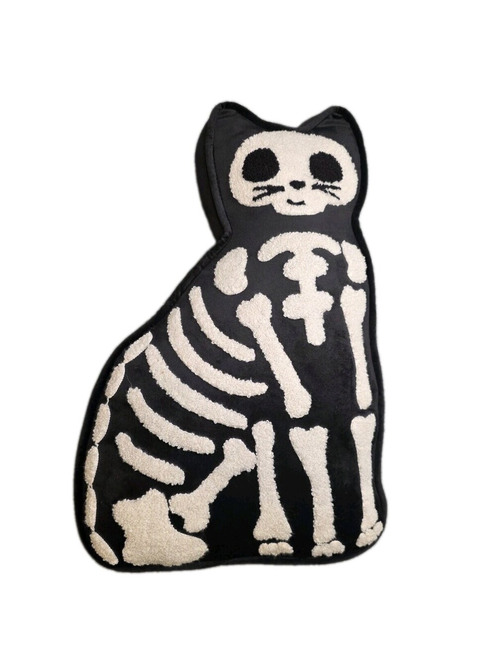 Society 86 Skeleton Cat Pillow The Humane Society Halloween Decor Spooky VHTF